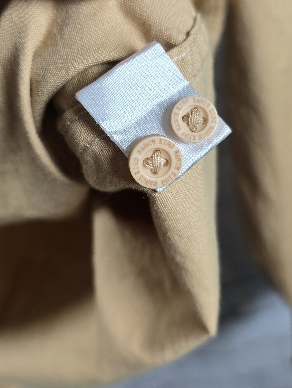King Ranch Two-Tone Western Diamond Stretch Cottpn Hunting Shirt Size XL - Picture 7 of 10